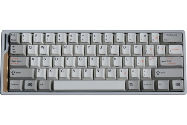 WOBKEY Zen65 Lite - Silver Keyboard · Milktooth